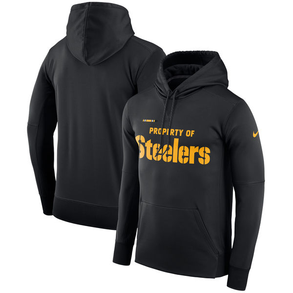 Men's Pittsburgh Steelers Nike Property Of Performance Pullover Hoodie Black,We sell and wholesale Men's Pittsburgh Steelers Nike Property Of Performance Pullover Hoodie Black on line form chian!